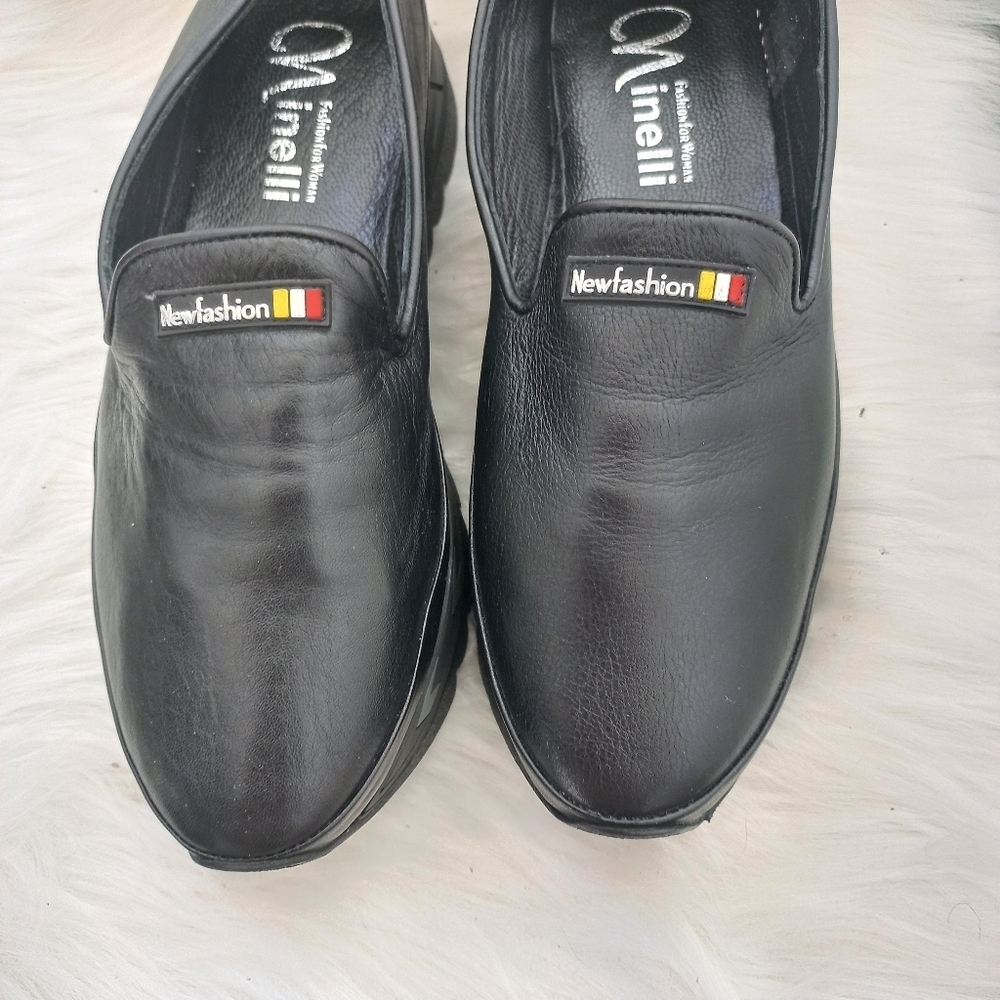 Minelli Women's Black Slip-On Shoes Size 38 EU - Picture 9 of 14